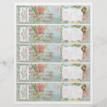 Épouser floral de fleurs de tulipe rose de pivoine tract personnalisé