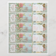 Épouser floral de fleurs de tulipe rose de pivoine tract personnalisé