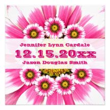 Épouser fuchsia de marguerites de Gerbera de roses Bristols Personnalisés