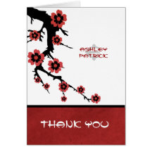 Épouser oriental de Merci de Sakura Carte De Vœux