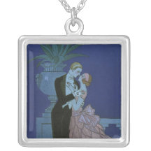 Épouser Romance de nouveaux mariés d'amour vintage Colliers Personnalisés
