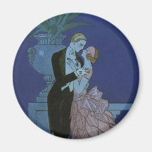 Épouser Romance de nouveaux mariés d'amour vintage Aimants Pour Réfrigérateur