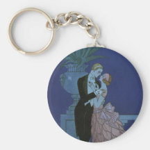 Épouser Romance de nouveaux mariés d'amour vintage Porte-clé