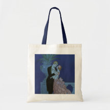 Épouser Romance de nouveaux mariés d'amour vintage Sac Fourre-tout