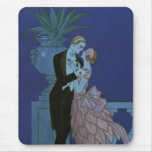 Épouser Romance de nouveaux mariés d'amour vintage Tapis De Souris