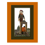 Épouvantail de Halloween Cartes Postales