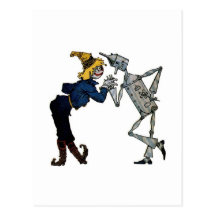Épouvantail et Tinman Carte Postale