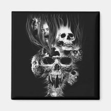 Epouvante d'Halloween - Magnets Pour Réfrigérateur