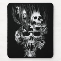 Epouvante d'Halloween - Tapis De Souris