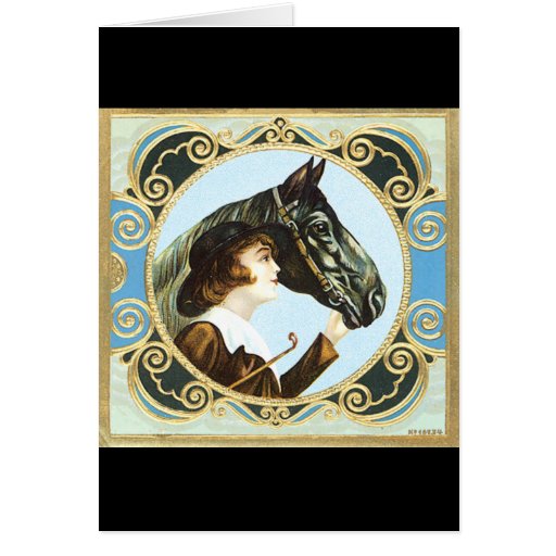 Équestre Carte De Vœux