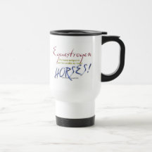 Equestrogen : cheval drôle mug à café