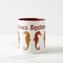 Équidés d'océan mug à café