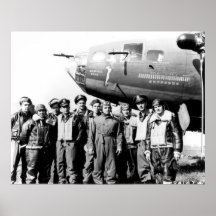 Équipage de la forteresse "belle du vol B-17 de Me Affiches