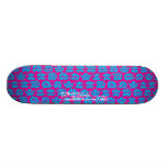 Équipage fâché - magenta/cyan planches à roulettes customisées