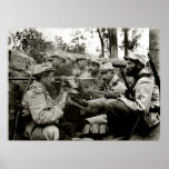Équipage français de mitrailleuse de WWI Poster