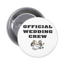 Équipage officiel de mariage badges avec agrafe