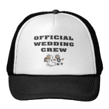 Équipage officiel de mariage casquettes de camionneur