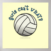 Équipe blanche de volleyball affiche