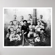 Équipe de baseball 1898 d'USS Maine Posters