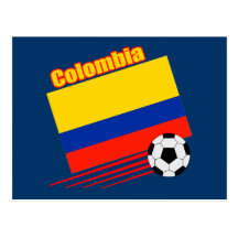 Équipe de football de la Colombie Carte Postale