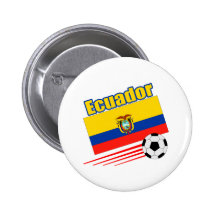 Équipe de football de l'Equateur Badges Avec Agrafe