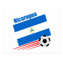 Équipe de football de Nicaragua Carte Postale
