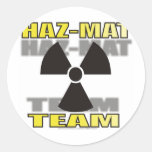 ÉQUIPE DE HAZMAT ADHÉSIF ROND