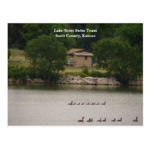 Équipe de natation le comté de Scott, le Kansas de Carte Postale