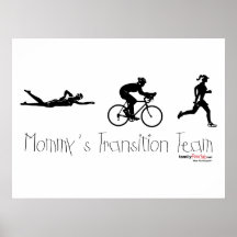 Équipe de transition de Triatlon Posters