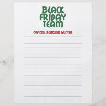 Équipe noire de vendredi : Chercheur d'occasions o Tract Personnalisé