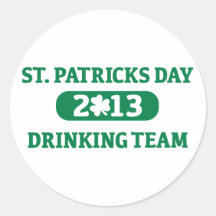 Équipe potable 2013 du jour de St Patrick Autocollants