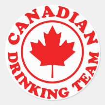 Équipe potable canadienne autocollants