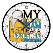 Équipe potable de golf horloges