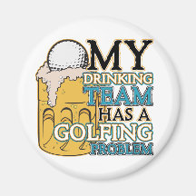 Équipe potable de golf magnets pour réfrigérateur