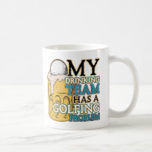 Équipe potable de golf tasses