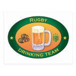 Équipe potable de rugby carte postale