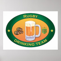 Équipe potable de rugby posters