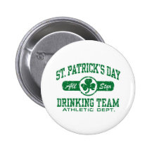 Équipe potable du jour de St Patrick Badges Avec Agrafe