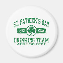 Équipe potable du jour de St Patrick Magnets Pour Réfrigérateur