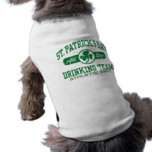 Équipe potable du jour de St Patrick Manteaux Pour Animaux Domestiques