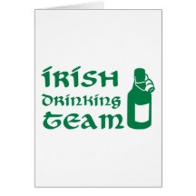 Équipe potable irlandaise cartes de vœux