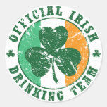 Équipe potable irlandaise "vintage" autocollants