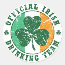 Équipe potable irlandaise "vintage" autocollants