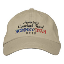 Équipe Romney du retour de l'Amérique/casquette de Casquette De Baseball Brodée