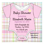 Équipement-Douche rose de bébé Cartons D'invitation