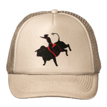 équitation de taureau casquette de camionneur