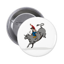 Équitation de taureau de cowboy de rodéo pin's avec agrafe