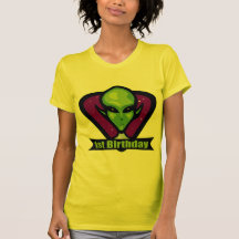 Ęr anniversaire d'alien t-shirts
