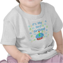 Ęr anniversaire de petit gâteau bleu t-shirts