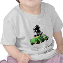 Ęr anniversaire de tracteur vert t-shirt